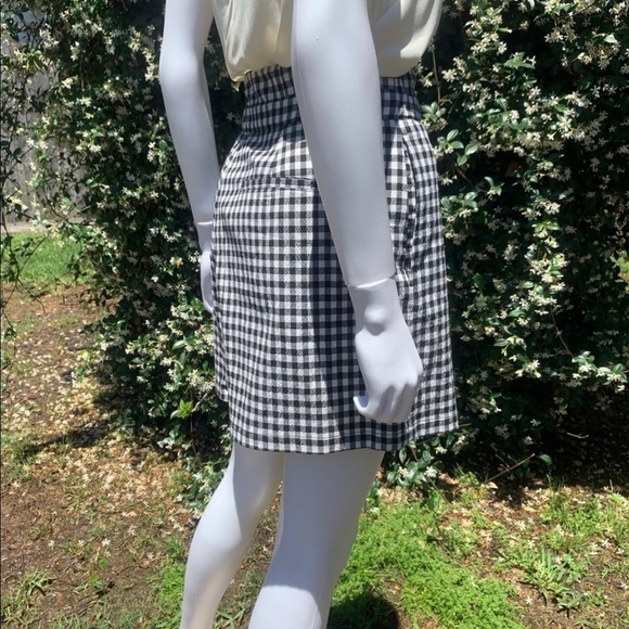 💋NWT Rag & Bone Retro Paper Bag Waist Tailored Gingham Shorts - Picture 14 of 15